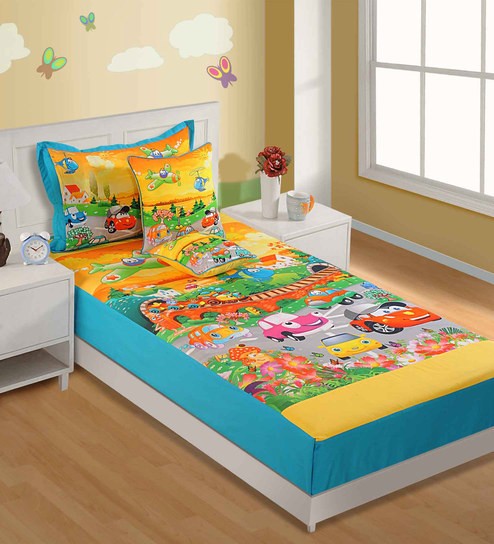 Single Digital Print Bed Sheet