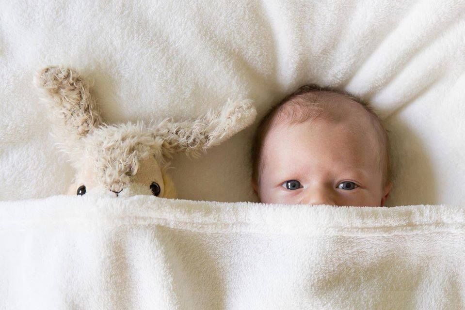 white Muslin blanket